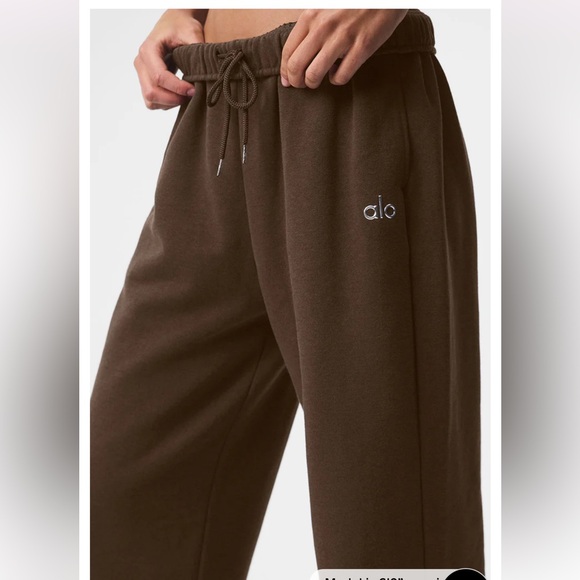 Alo Yoga Accolade Straight Leg Brown Pants XS - Picture 2 of 8